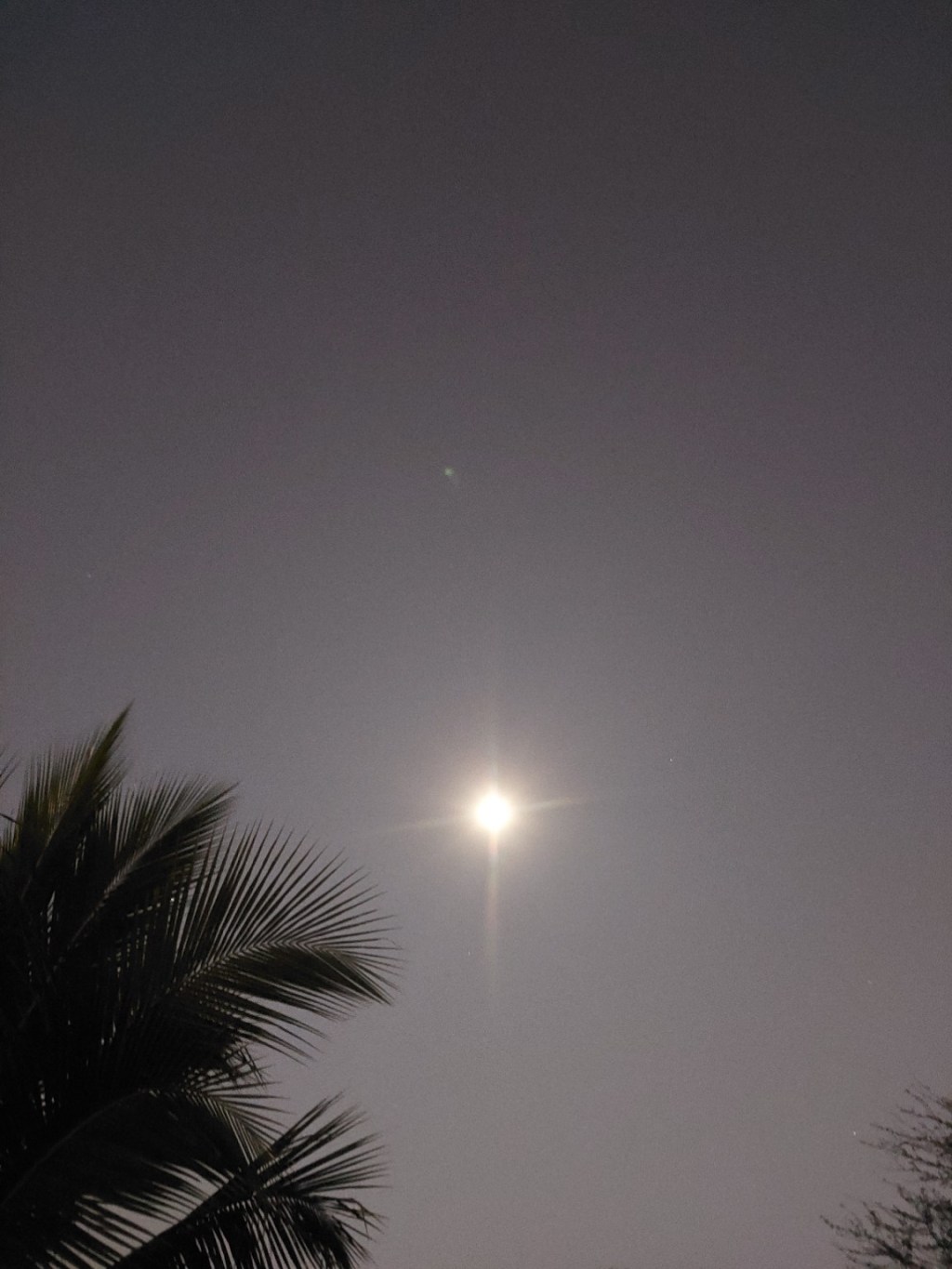 The moon shining softly in a quiet night sky, reflecting the passage of time under the same moon